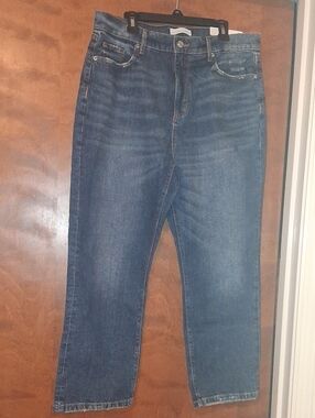 LOFT Medium Blue Straight-Leg Women's Jeans